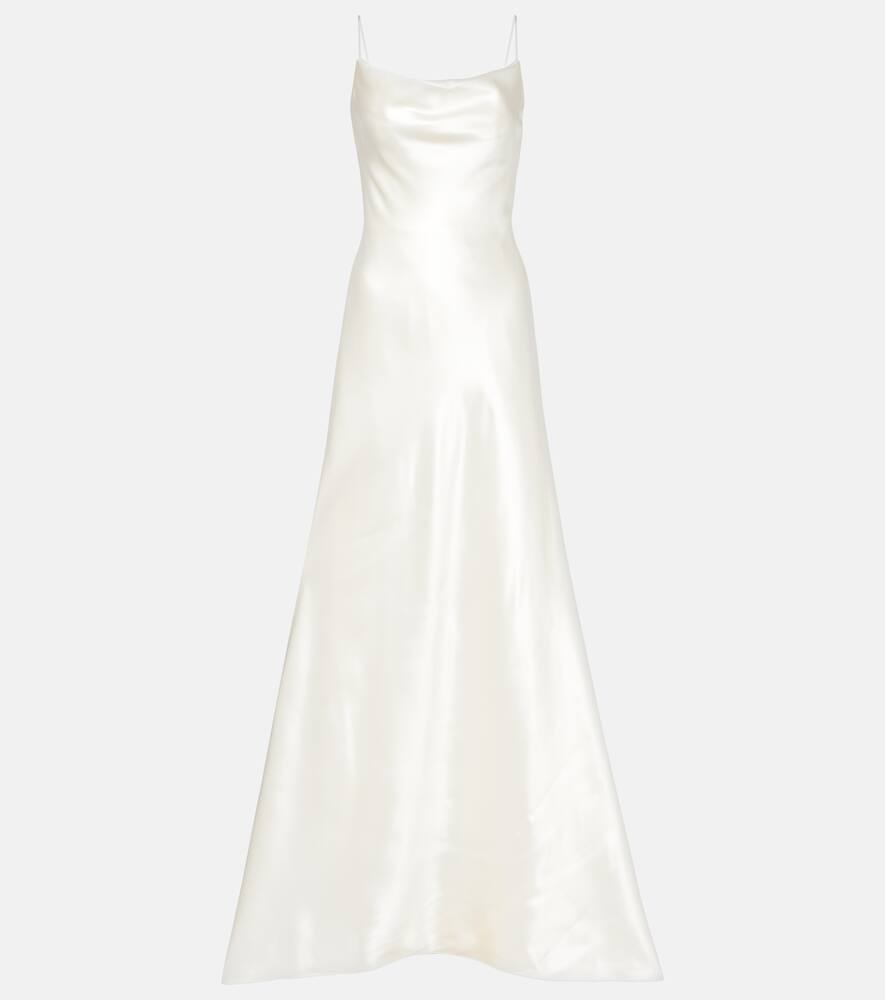 Danielle Frankel Bridal Kaia wool and silk satin gown