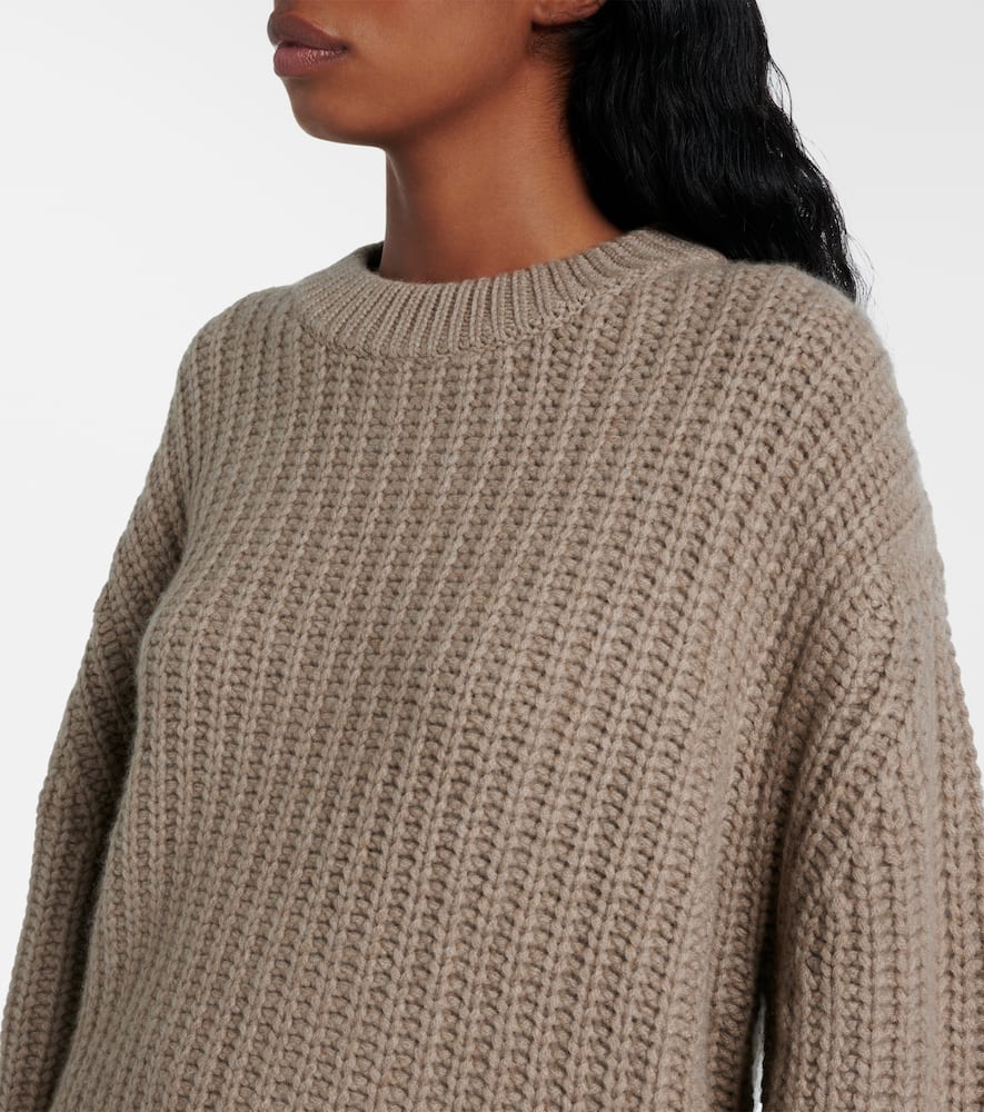 Lisa Yang Hilma Fringed Cashmere Sweater In Brown