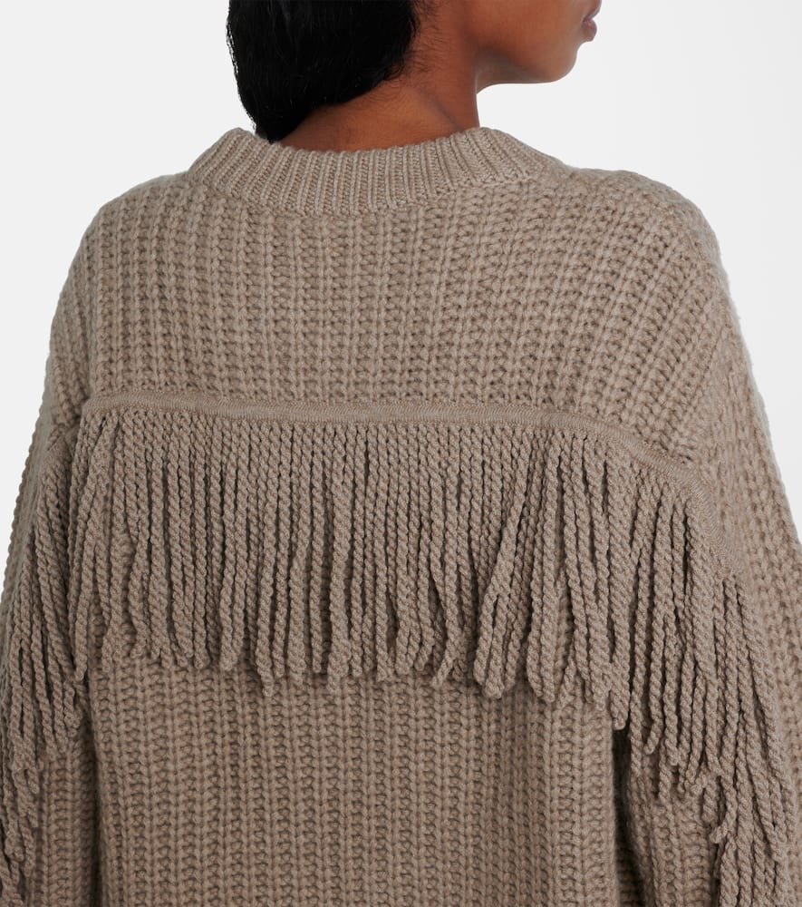 Lisa Yang Hilma Fringed Cashmere Sweater In Brown