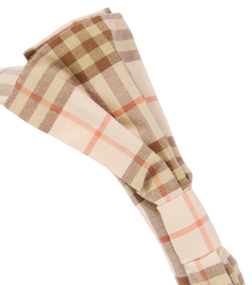  Burberry Kids Burberry Kids Haarreif Burberry Check Aus Baumwolle 