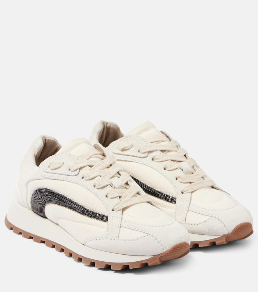Brunello Cucinelli Beige Monile Sneakers In Neutral