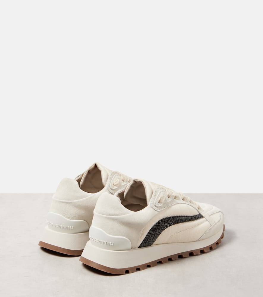 Brunello Cucinelli Beige Monile Sneakers In Neutral
