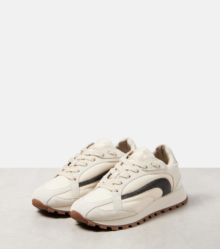 Brunello Cucinelli Beige Monile Sneakers In Neutral