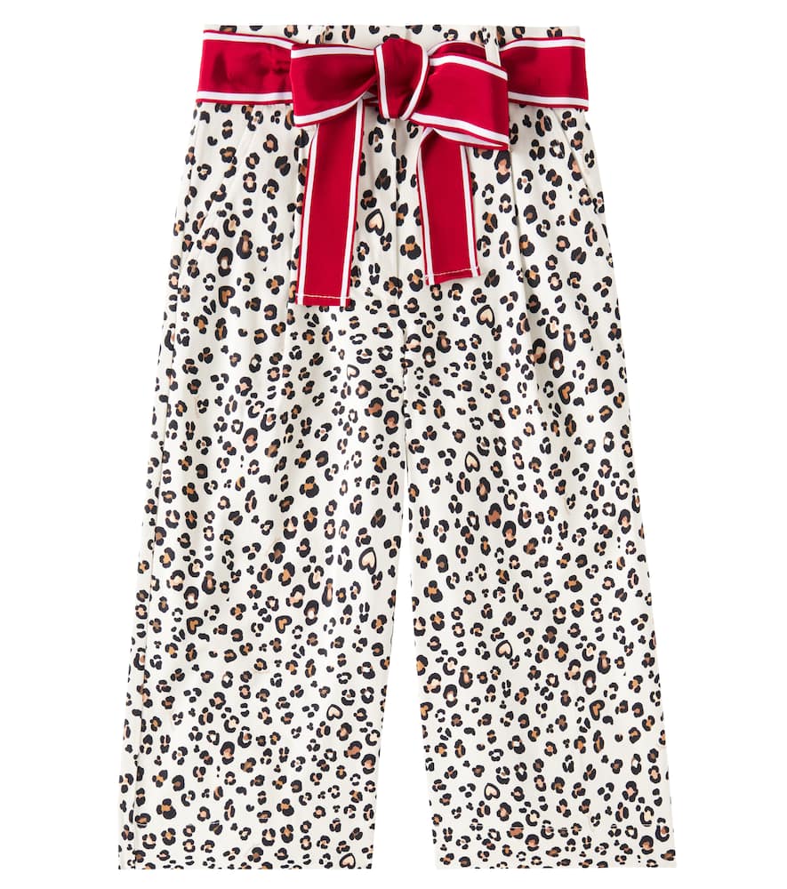Monnalisa Leopard-print Trousers In Maculato
