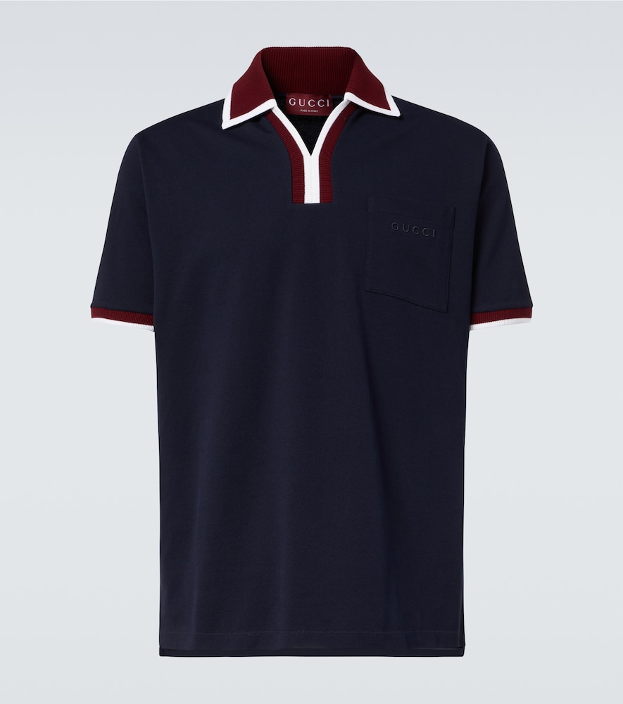 Cotton piqué polo shirt