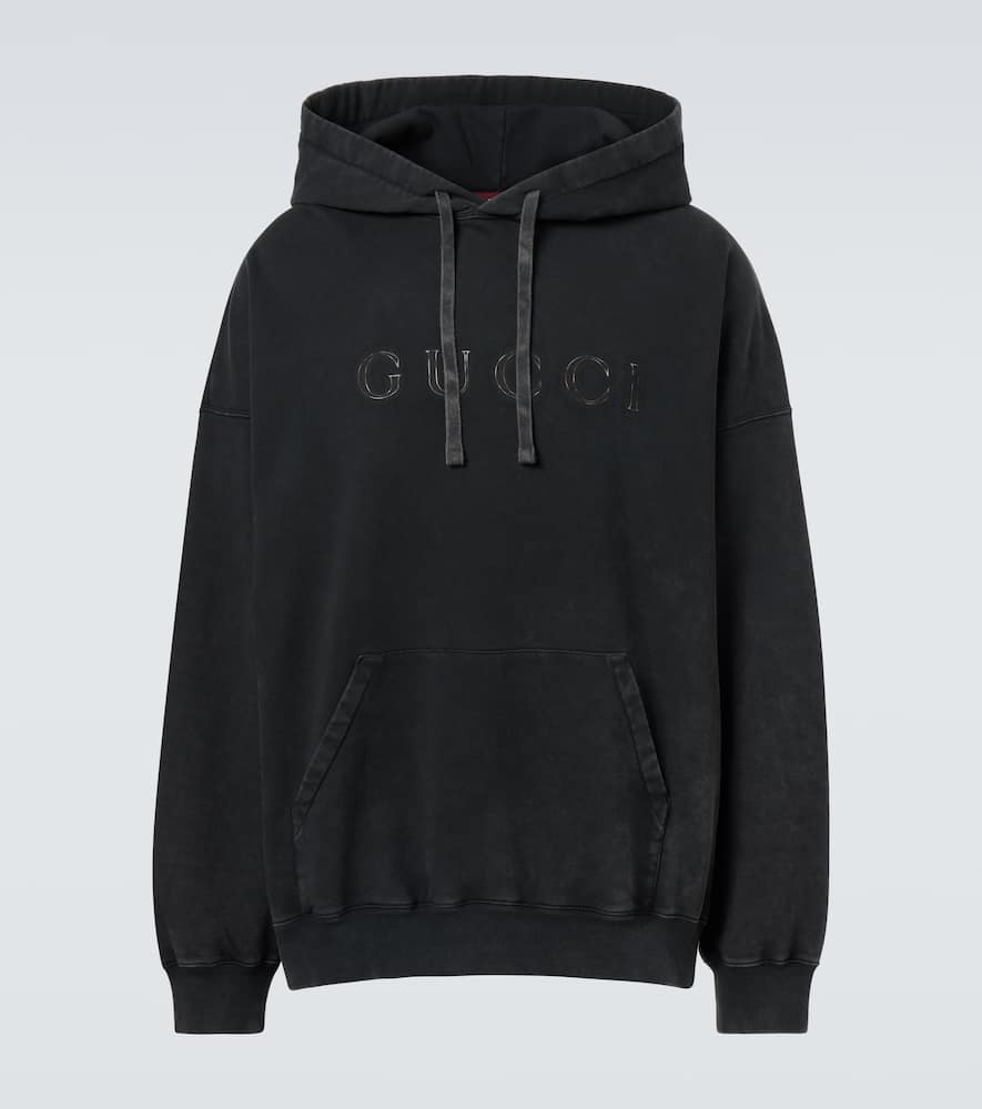 Gucci Logo Cotton Jersey Hoodie
