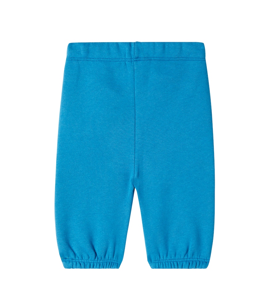 Stella Mccartney Baby Cotton Sweatpants In Blue