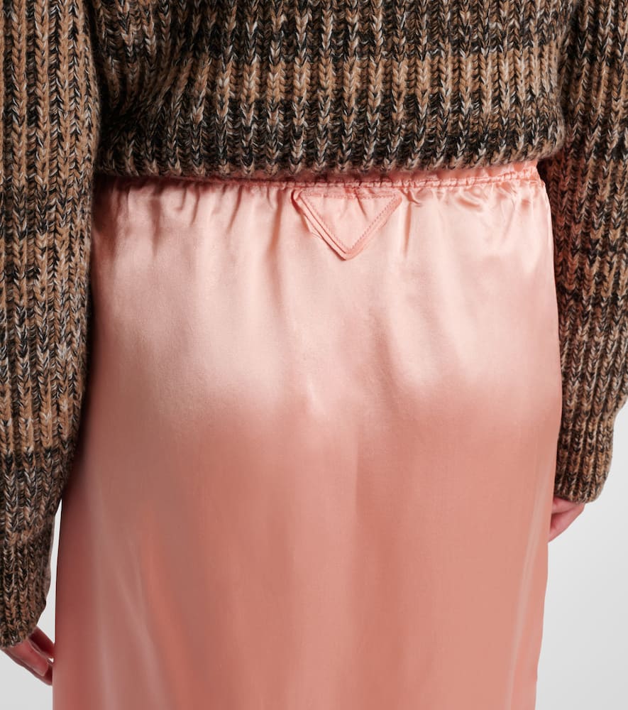 Prada Wool And Cashmere Sweater In Brown