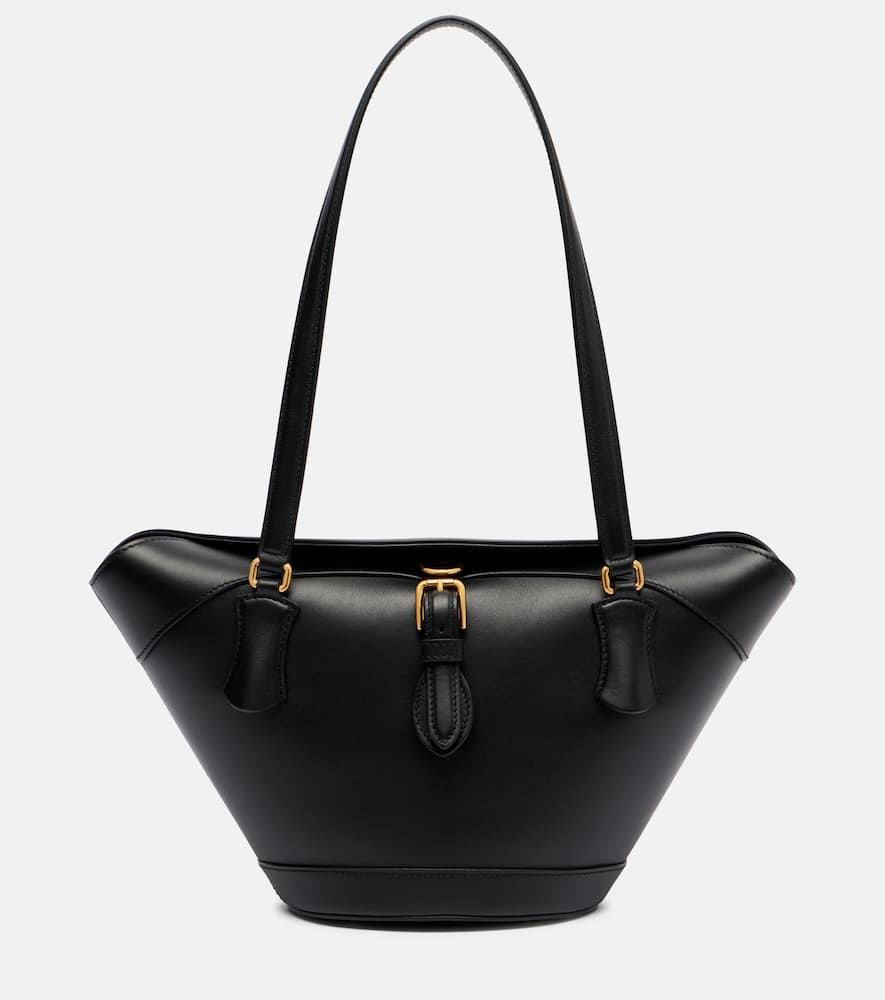 Dolce & Gabbana Capri Medium Leather Tote Bag In Black