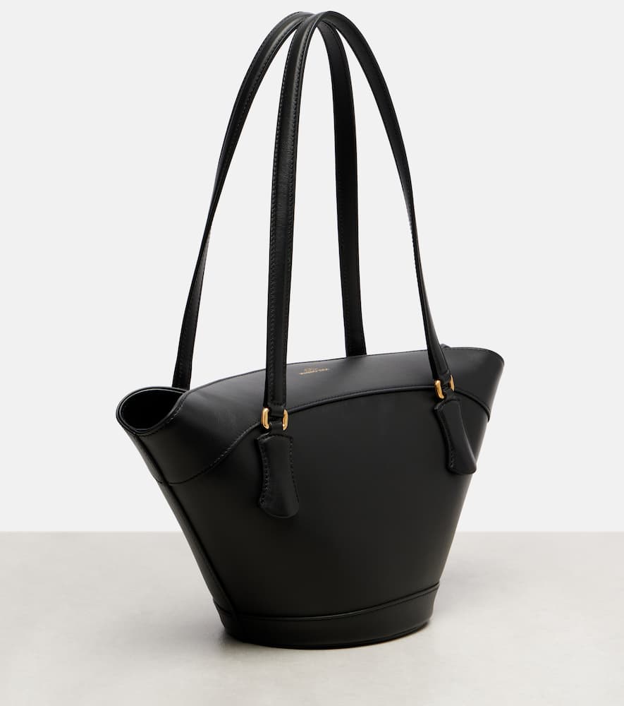 Dolce & Gabbana Capri Medium Leather Tote Bag In Black