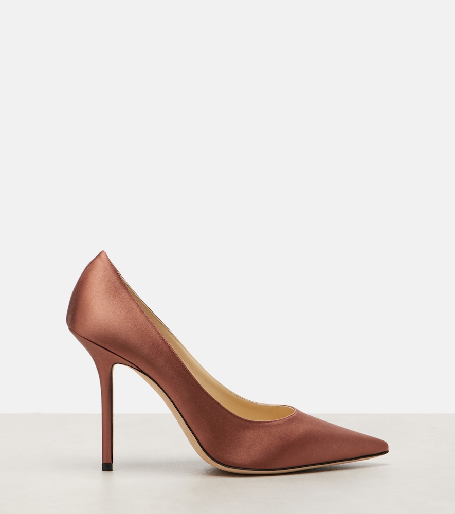  Jimmy Choo Jimmy Choo Love 100 Satin Pumps 