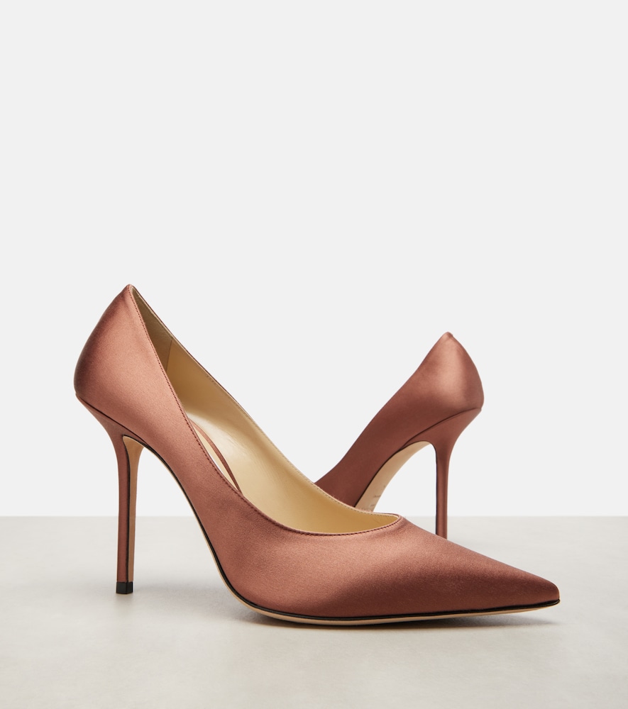  Jimmy Choo Jimmy Choo Love 100 Satin Pumps 
