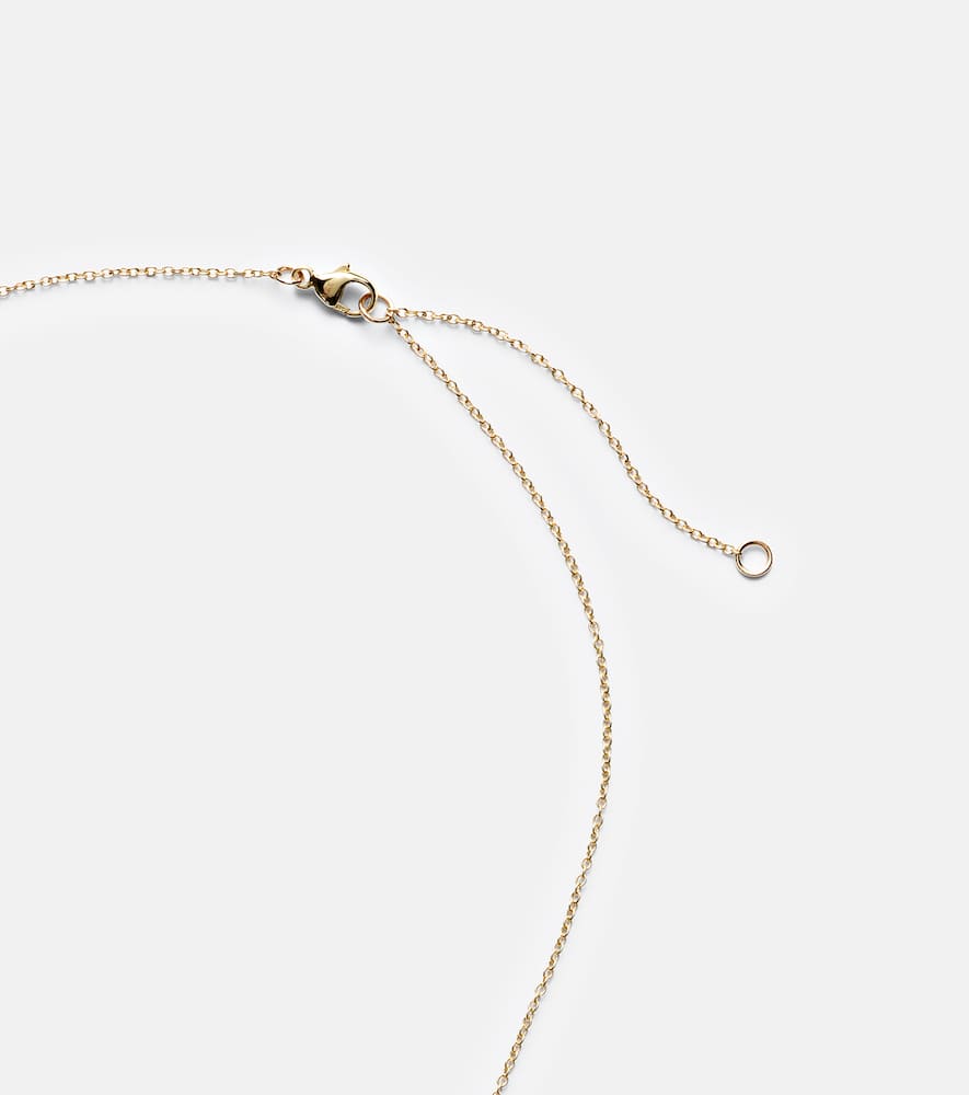 Stone And Strand Perfect Pear 14kt Gold Lariat Necklace With Diamonds In Gold