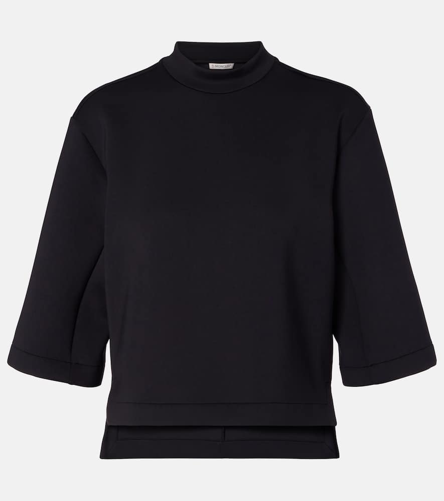 Moncler Genius Black Moncler X Ee72 By Edward Enninful Neoprene T-shirt In Black