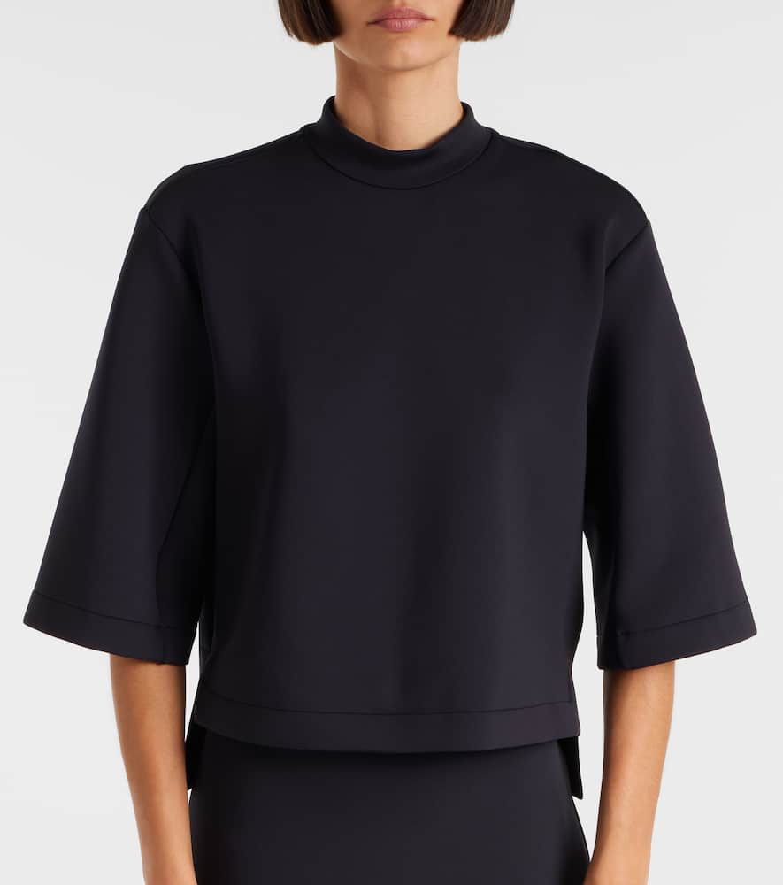 Moncler Genius Black Moncler X Ee72 By Edward Enninful Neoprene T-shirt In Black