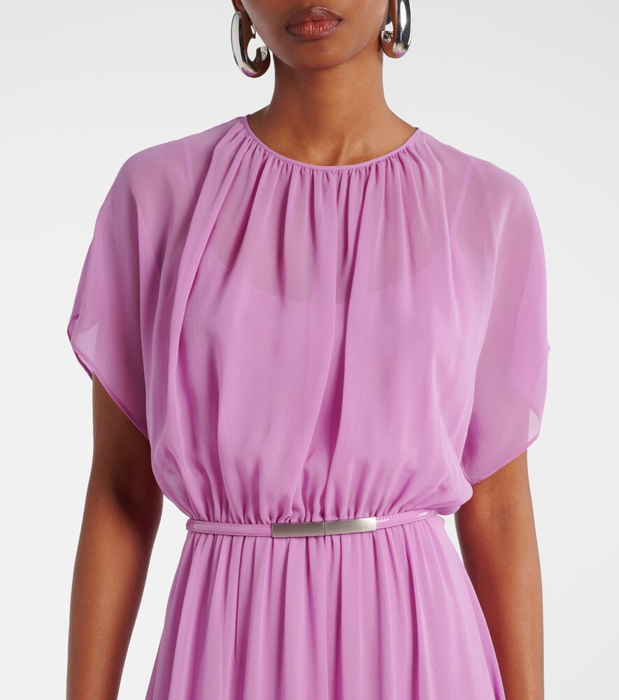  Max Mara Max Mara Maxikleid Pineta Aus Seiden-georgette 