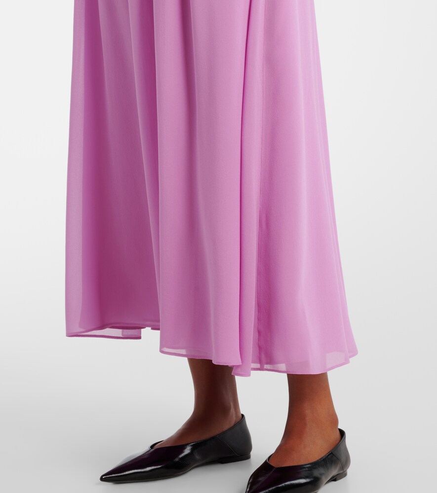  Max Mara Max Mara Maxikleid Pineta Aus Seiden-georgette 