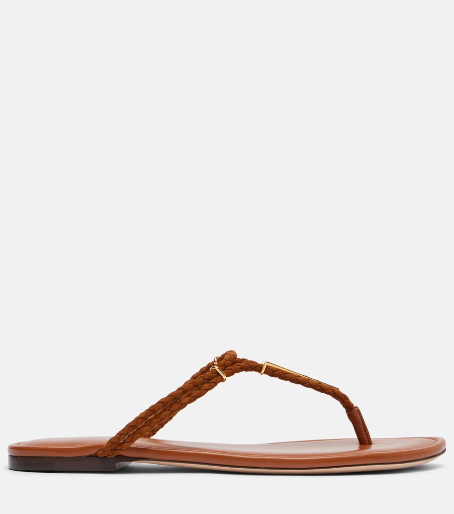  Tom Ford Tom Ford Sandalen Aus Leder Und Veloursleder 