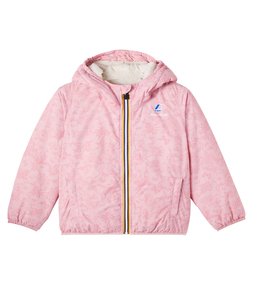 Tartine Et Chocolat Printed Hooded Puffer Jacket In Pink