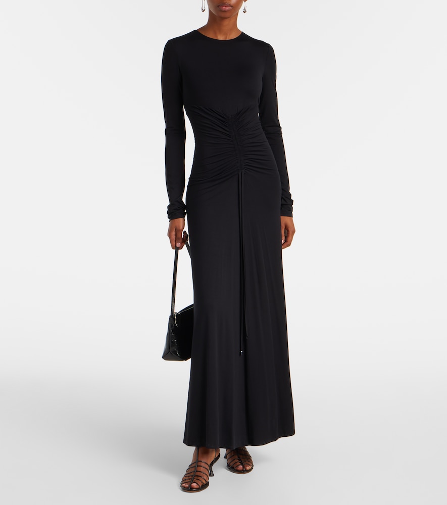 Max Mara Doppia gathered maxi dress