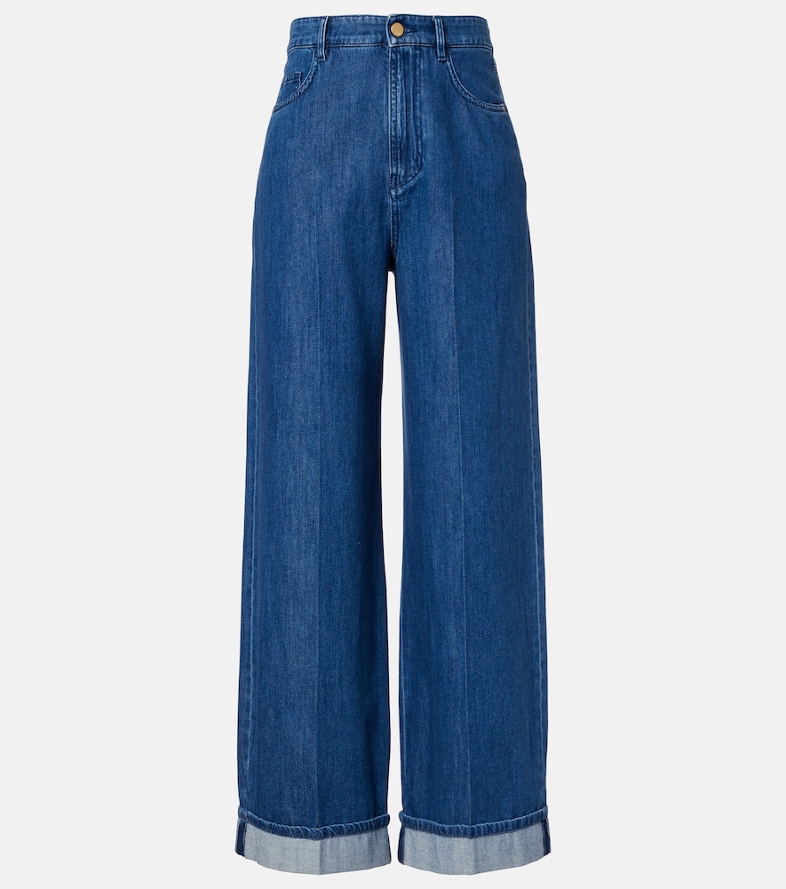 's Max Mara High-rise Wide-leg Jeans In Blue