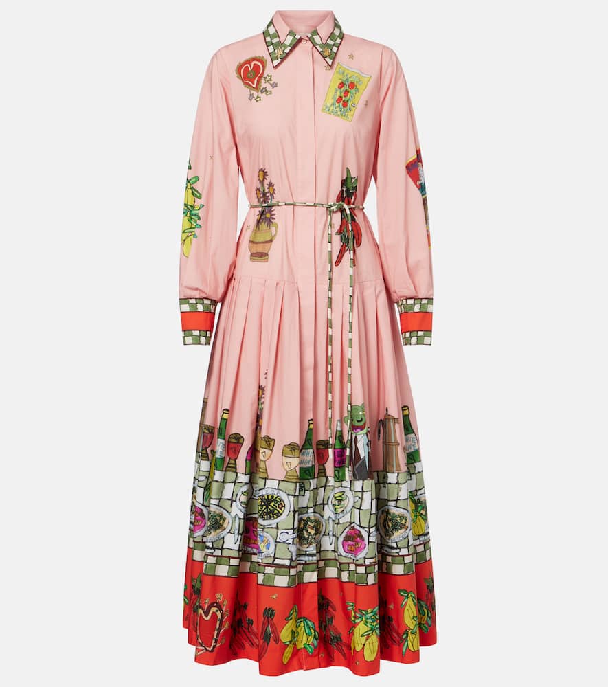 Alémais x Greg Sindel Contessa cotton poplin shirt dress