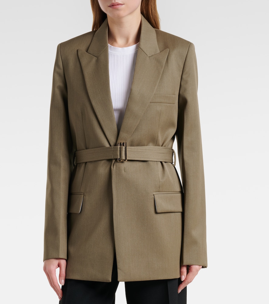  Victoria Beckham Victoria Beckham Belted Wool-blend Blazer 