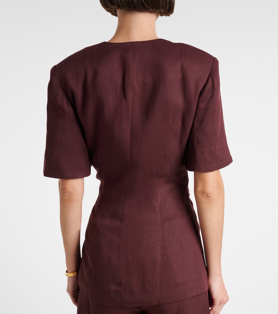 Faithfull Ida Blazer In Burgundy