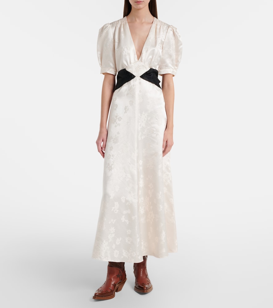 Gabriela Hearst Larkin floral silk midi dress