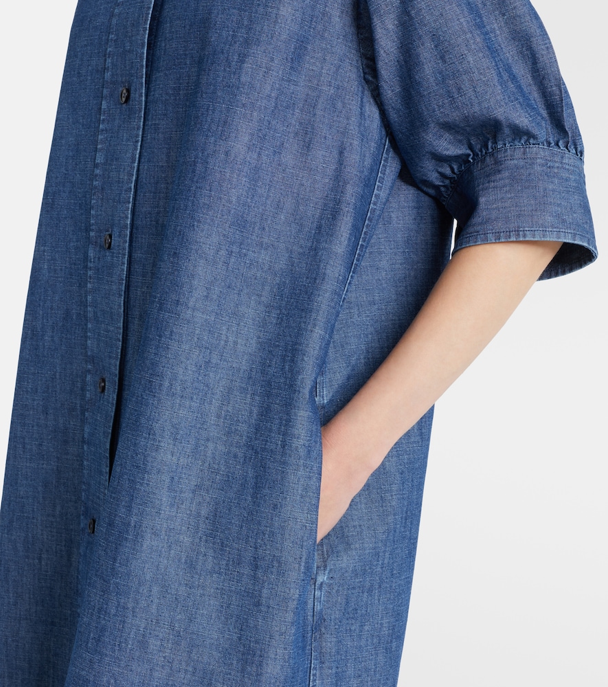  Jil Sander Jil Sander Hemdblusenkleid Aus Baumwoll-chambray 