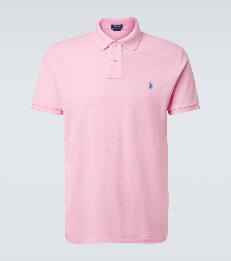 Polo Ralph Lauren Cotton Mesh Polo Shirt In Pink