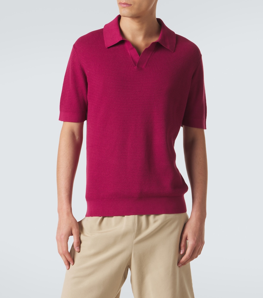  Zegna Zegna Gestricktes Polohemd Aus Baumwolle 
