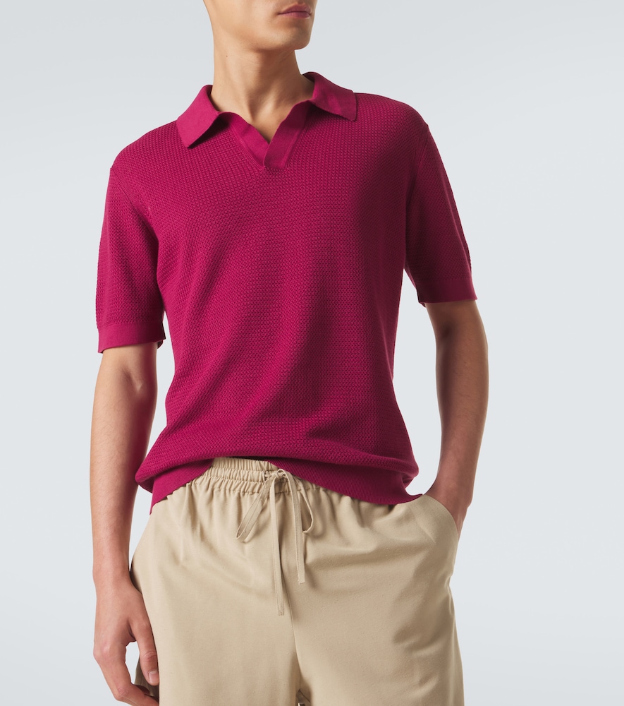  Zegna Zegna Gestricktes Polohemd Aus Baumwolle 