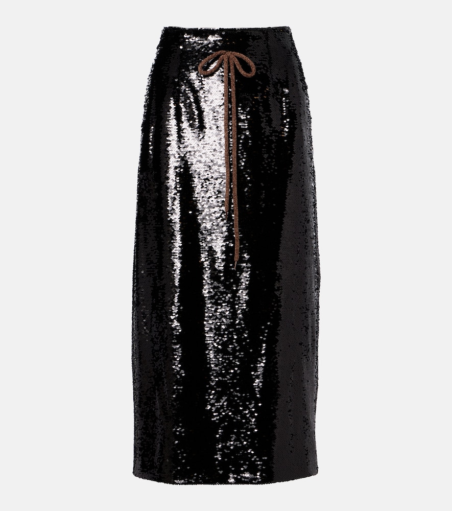 Simone Rocha Sequined pencil skirt