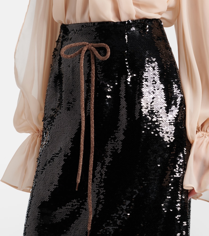 Sequined Pencil Skirt