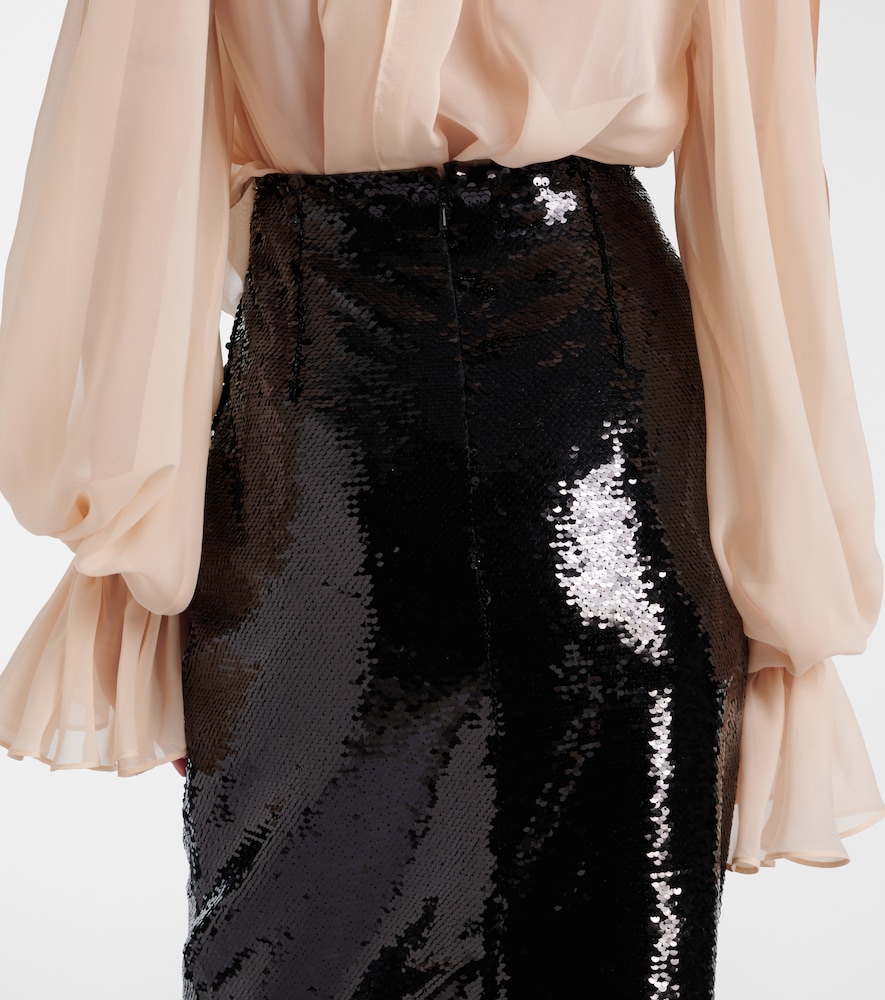  Simone Rocha Simone Rocha Bleistiftrock Mit Pailletten 