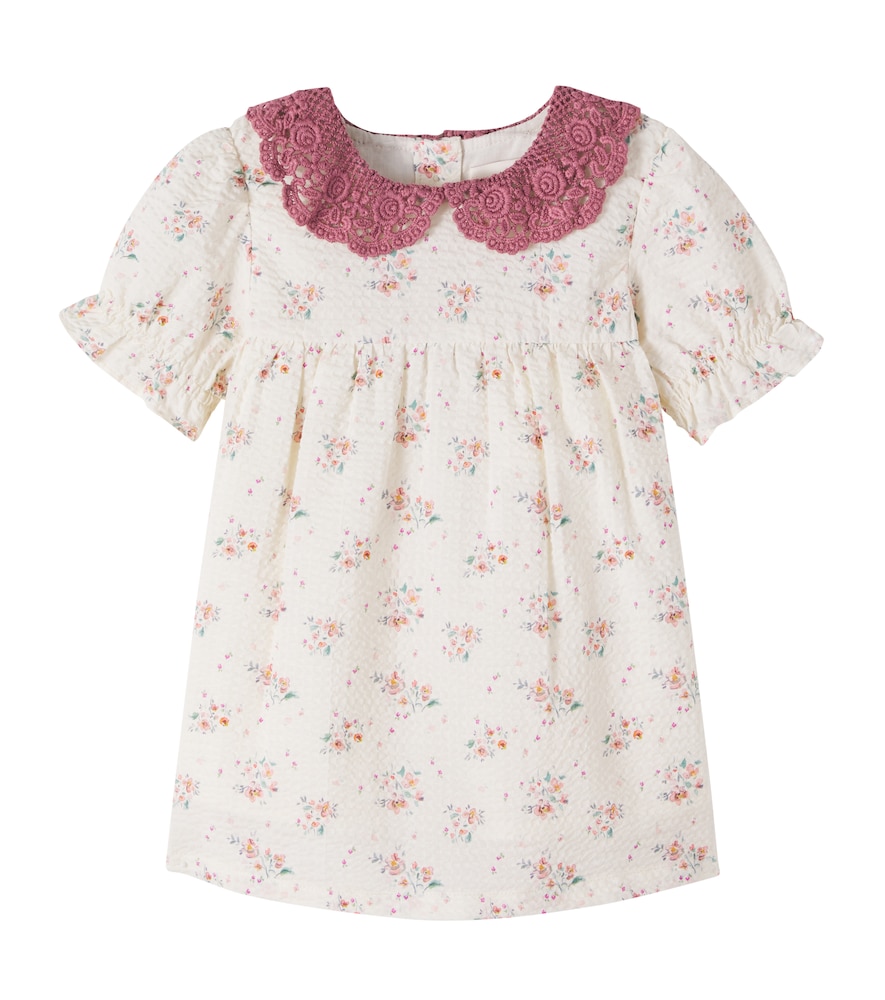 C'era Una Volta White Baby Franki Floral Cotton Dress M Size 24 - Mytheresa