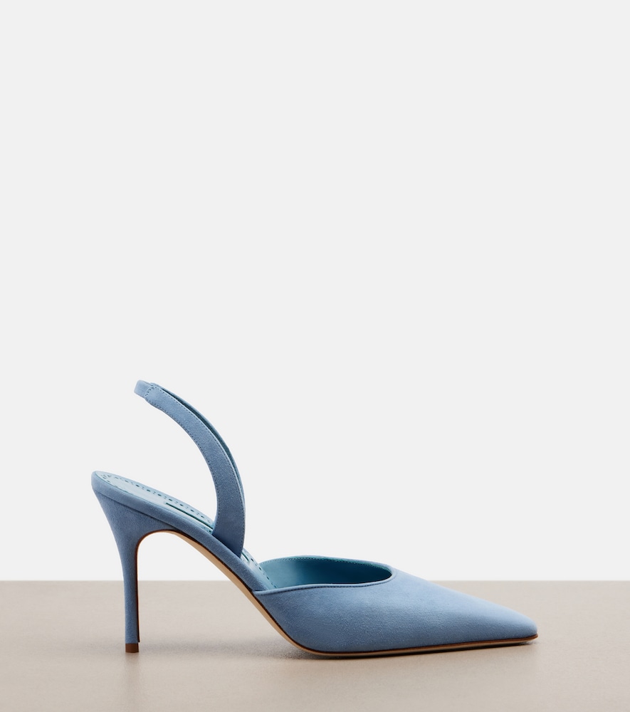  Manolo Blahnik Manolo Blahnik Slingback-pumps Borelapla Aus Veloursleder 