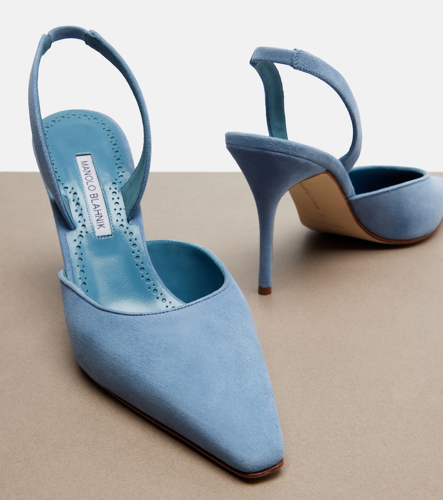  Manolo Blahnik Manolo Blahnik Slingback-pumps Borelapla Aus Veloursleder 