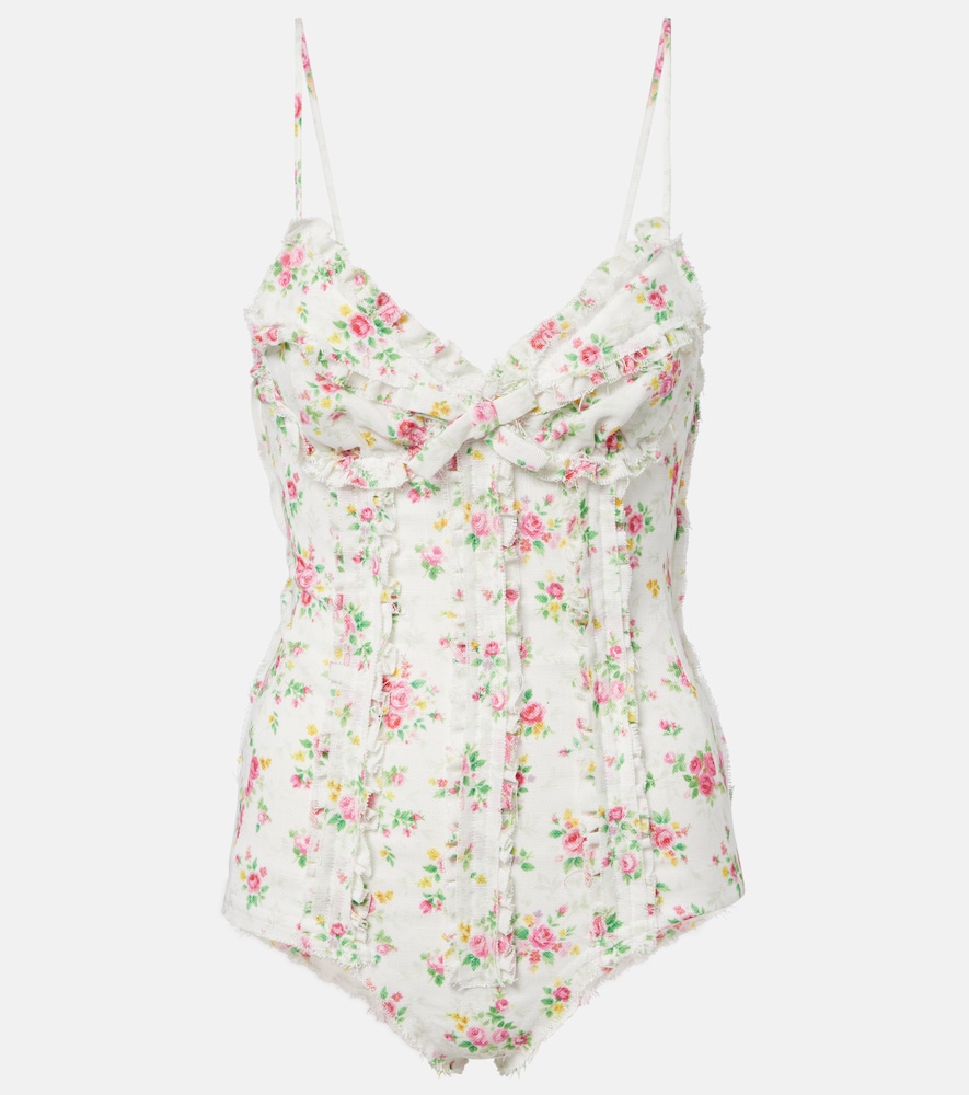 Shushu/Tong Floral bodysuit