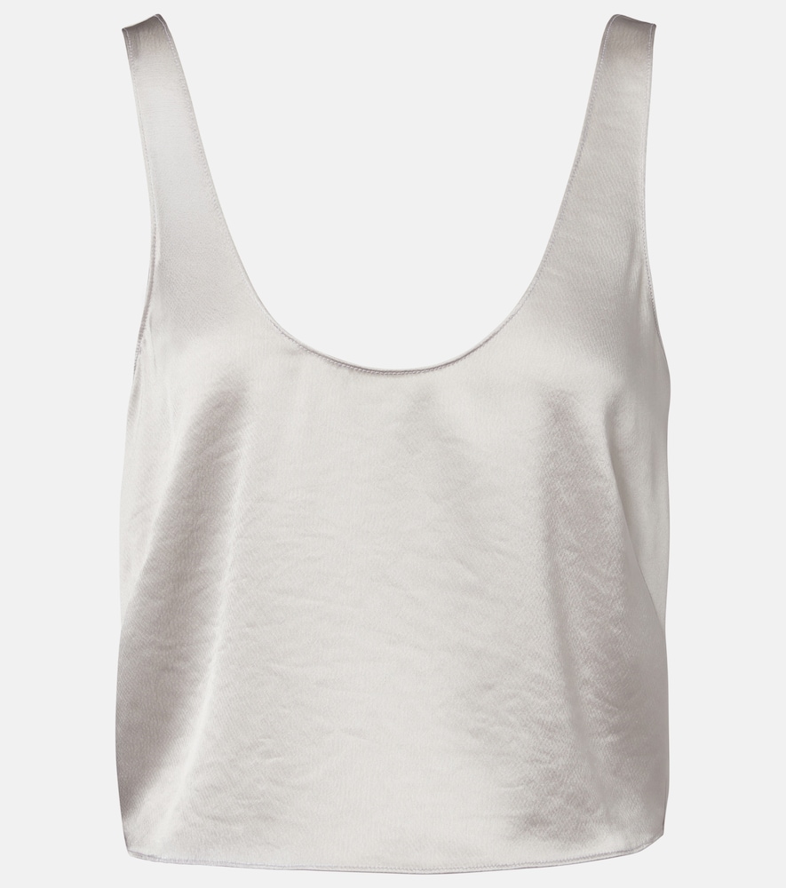Leset Barb satin tank top