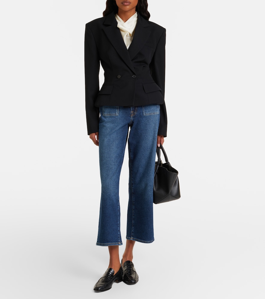  7 For All Mankind 7 For All Mankind Stovepipe Cropped Straight Jeans 