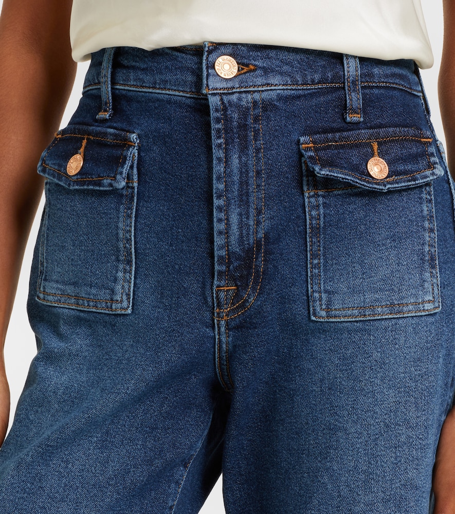 Stovepipe Cropped Straight Jeans