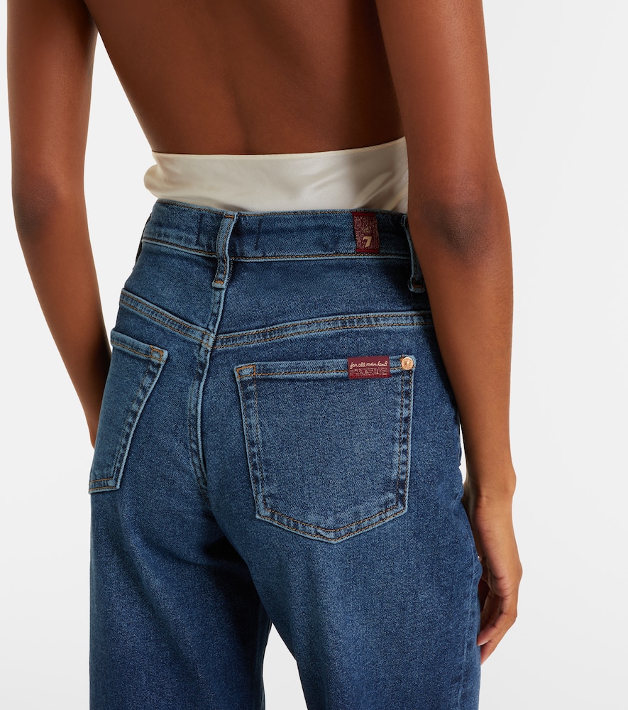 Stovepipe Cropped Straight Jeans