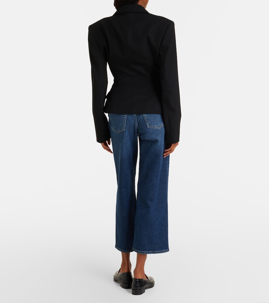 Stovepipe Cropped Straight Jeans