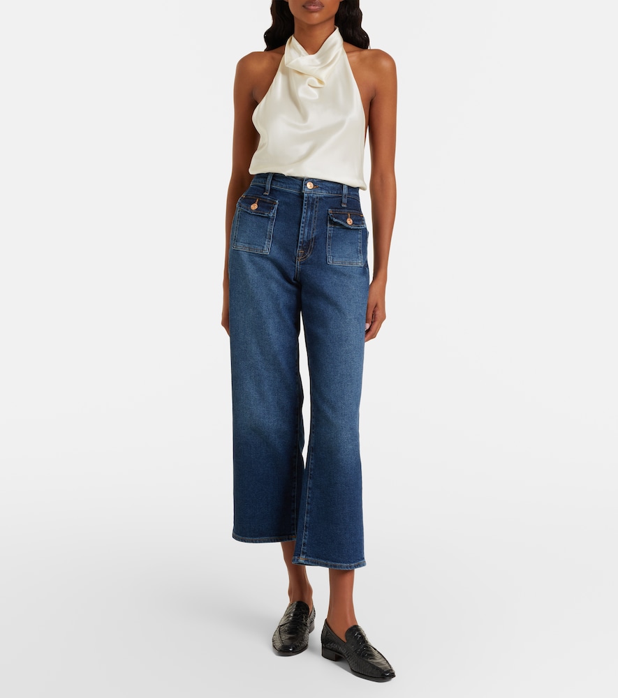  7 For All Mankind 7 For All Mankind Stovepipe Cropped Straight Jeans 