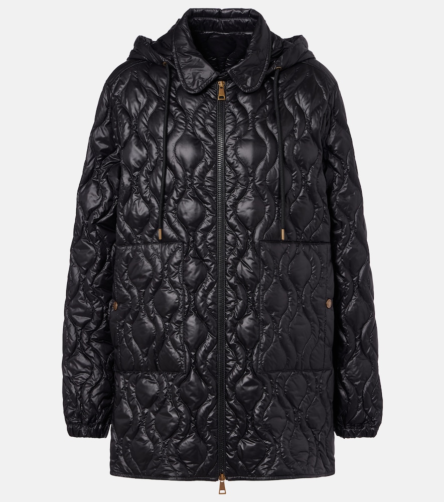 Moncler Women's Black Balette Quilted Down Jacket UK Size 12 - Mytheresa