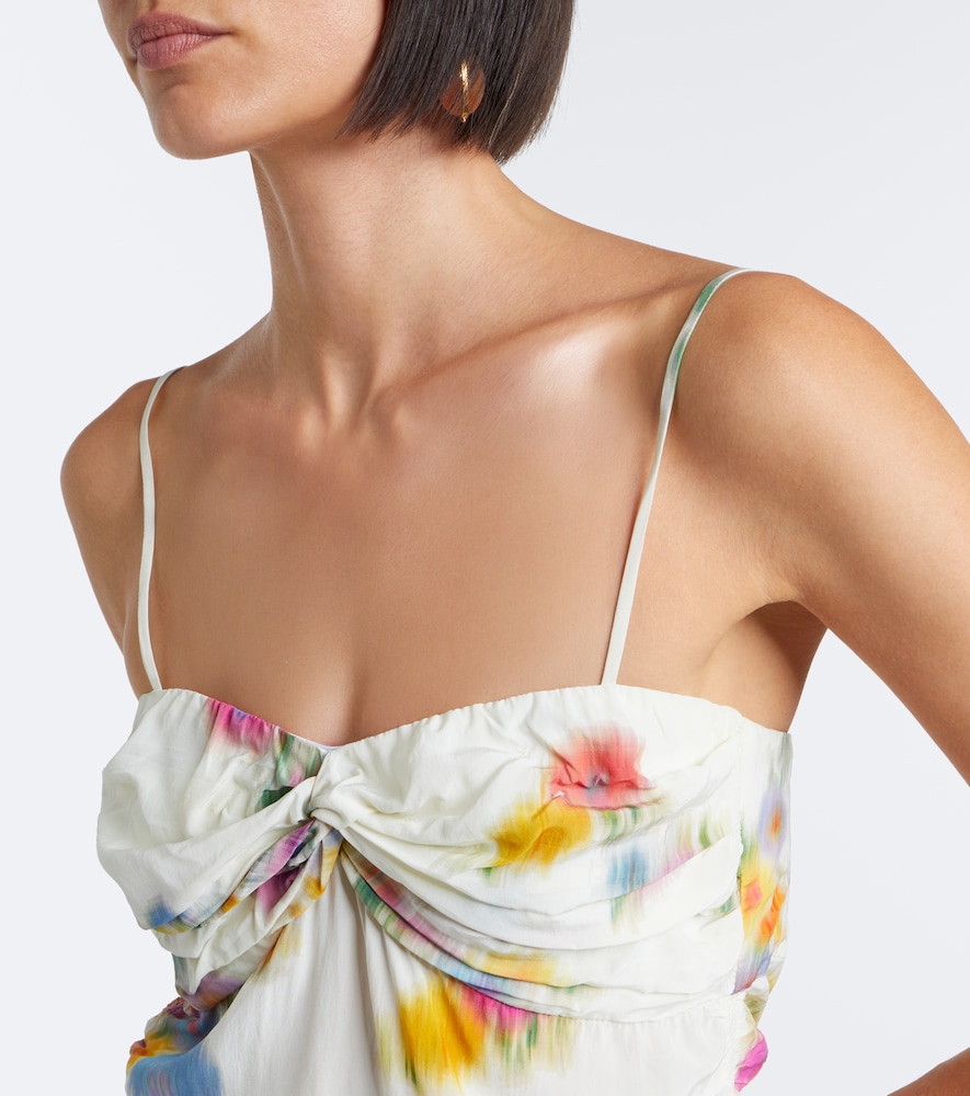 Floral Gathered Top