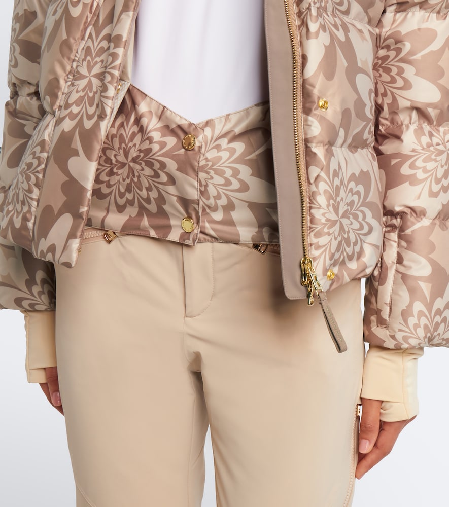 Naia Hooded Printed Down Ski Jacket