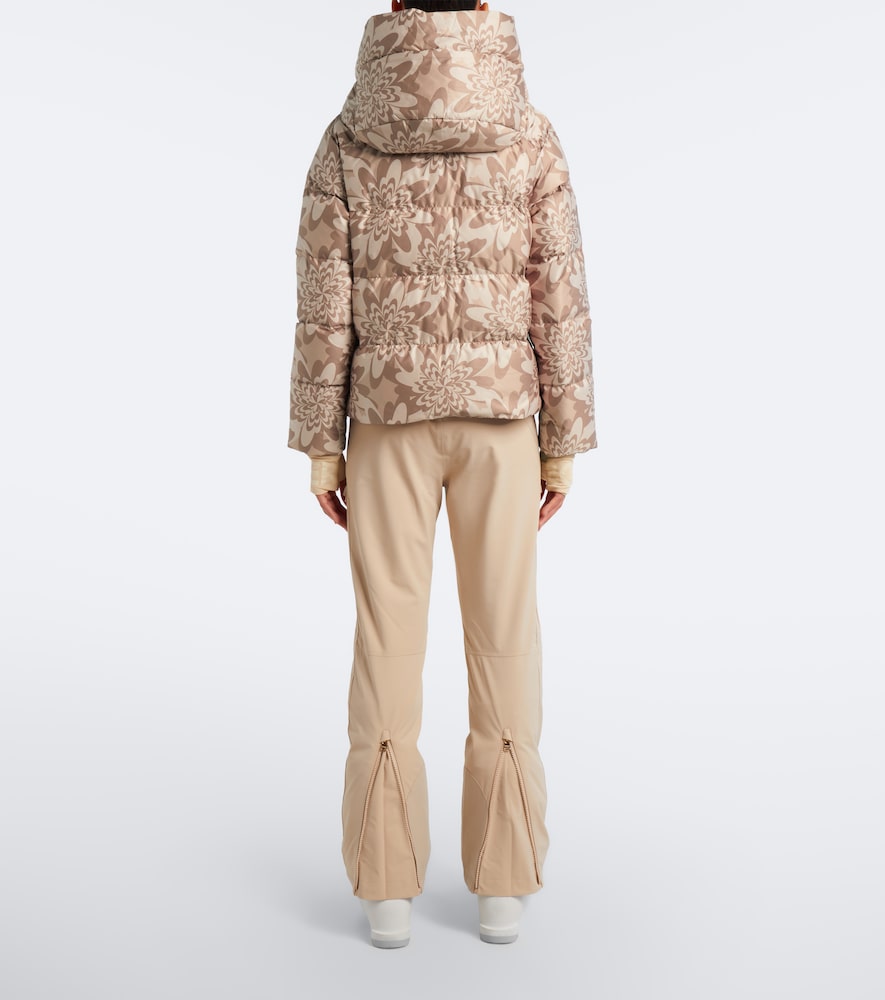 Naia Hooded Printed Down Ski Jacket